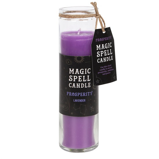 Prosperity Lavender Magic Spell Tube Candle