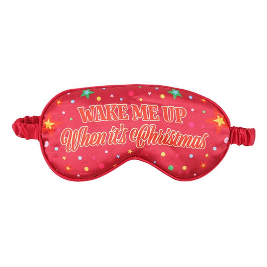 Wake Me Up When Itβs Christmas Satin Sleep Mask