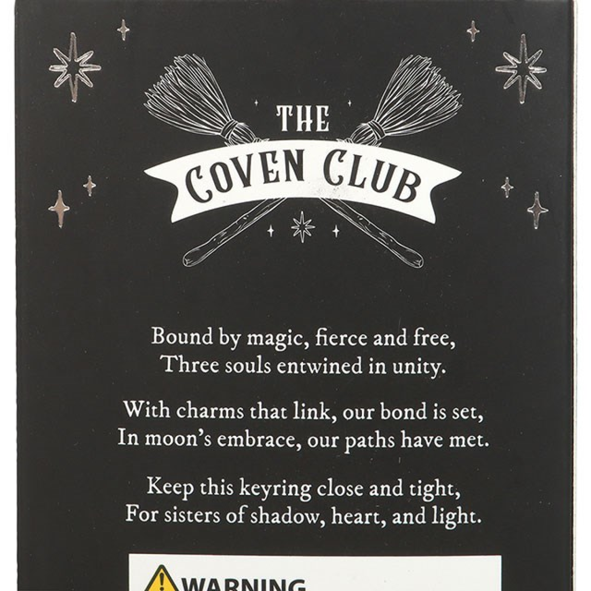 Set of 3 Coven Sisters Witch Hat Keyrings