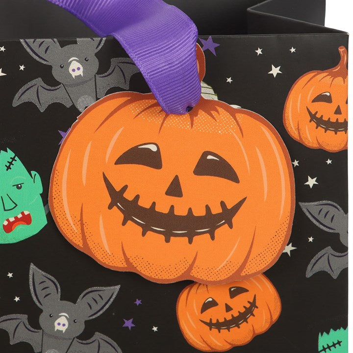 23cm Medium Monster Mash Halloween Print Gift Bag