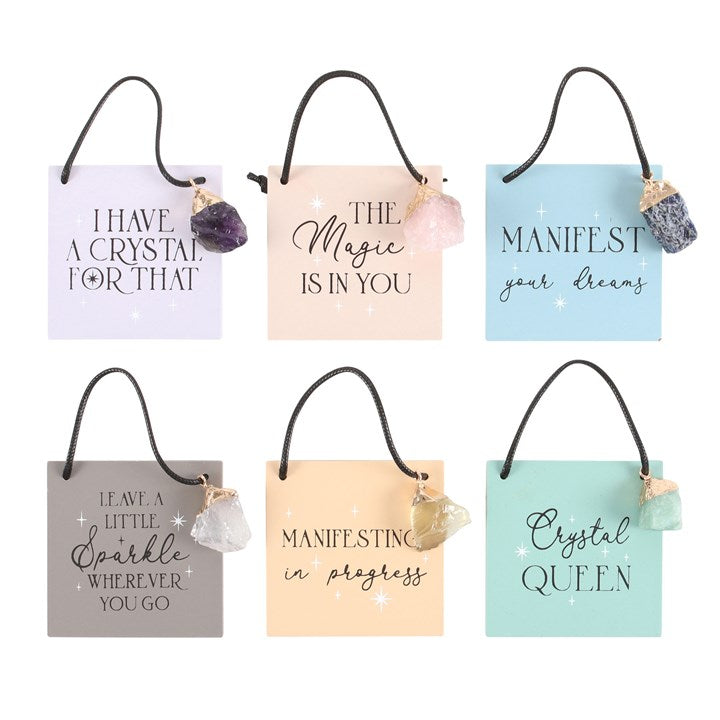 Set of 6 Modern Magic Hanging Signs