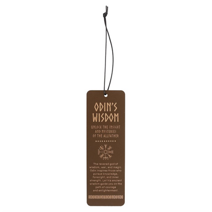 Odin's Wisdom Wooden Bookmark