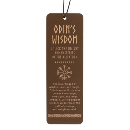 Odin's Wisdom Wooden Bookmark