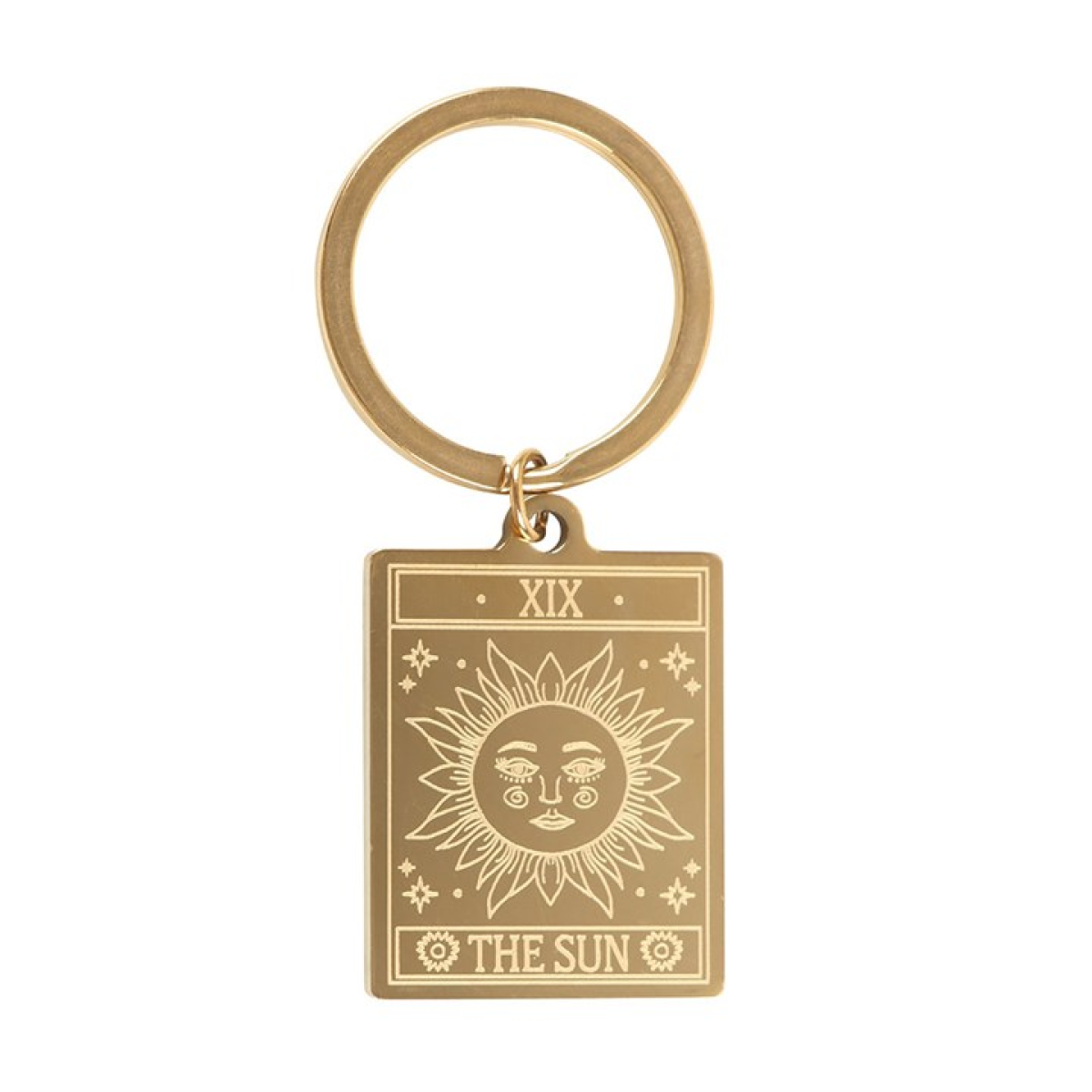 The Sun Vintage Tarot Keyring