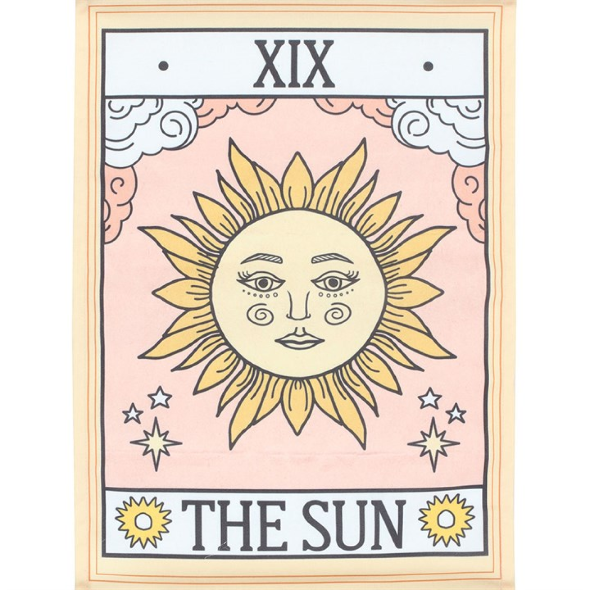 The Sun Vintage Tarot Wall Hanging