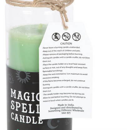 Luck Green Tea Magic Spell Tube Candle