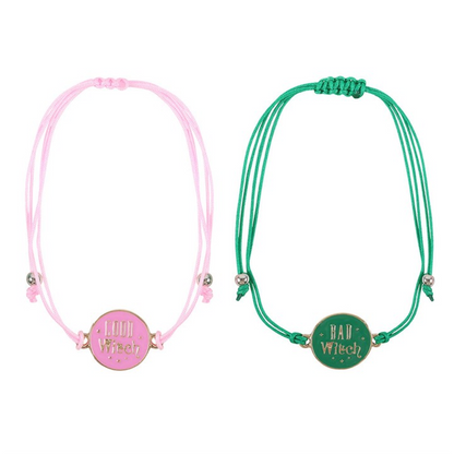 Set of 2 Good Witch and Bad Witch Bracelets