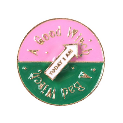 Which Witch Are You Spinning Pin Badge