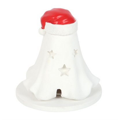 Ghost with Santa Hat Incense Cone Holder