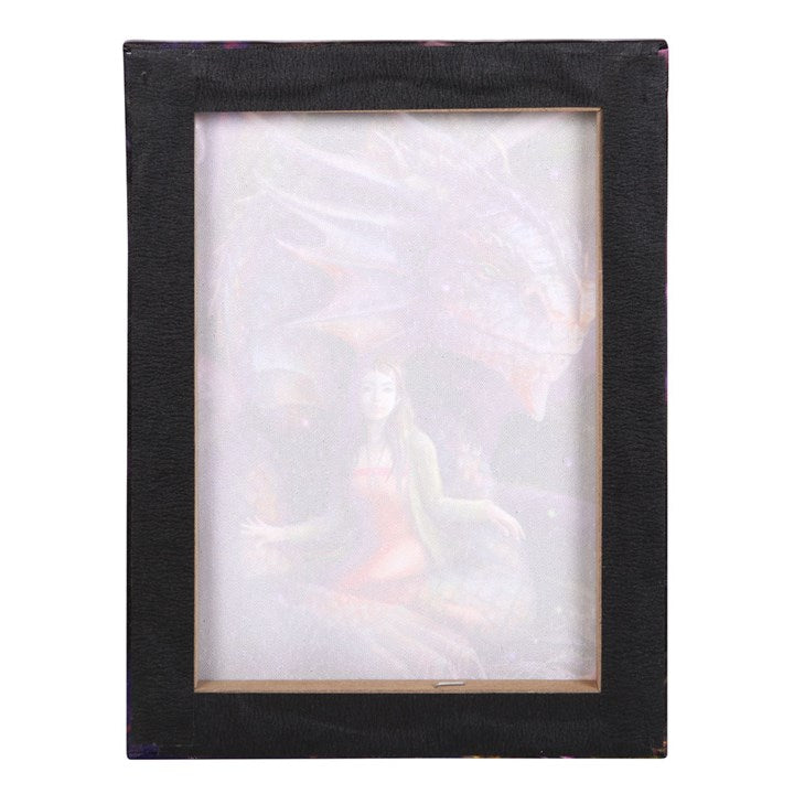 19x25cm Spirit Dragon Canvas Plaque by Anne Stokes