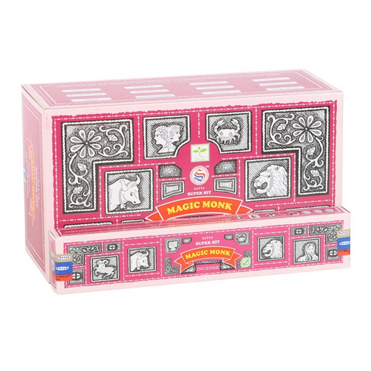 Set of 12 Satya Superhit Magic Monk Incense 15g (12/50)