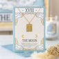 The Moon Vintage Tarot Necklace on Greeting Card
