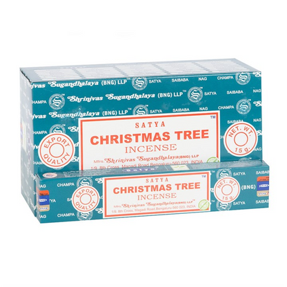 Set of 12 Christmas Tree Incense Sticks by Satya (12/50)