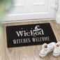 Black Wicked Witches Welcome Doormat