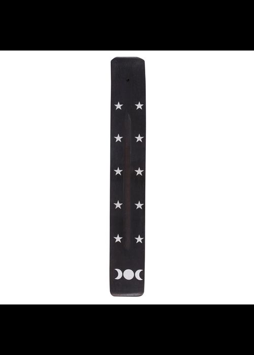 Triple Moon Wooden Incense Ash Catcher